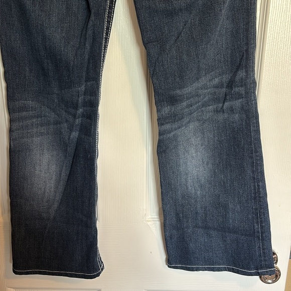 Miss Me Signature Boot women’s blue embroidered pocket boot cut jeans size 30 - Picture 7 of 11